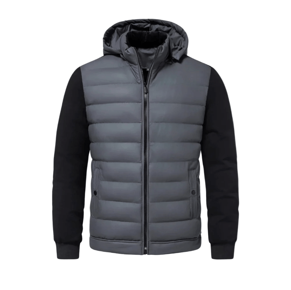 Steppjacke mit Strickärmeln 