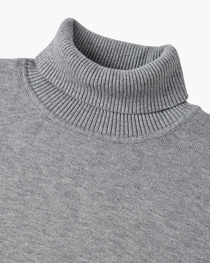 JANGSAN Merino-Wolle Rollkragenpullover