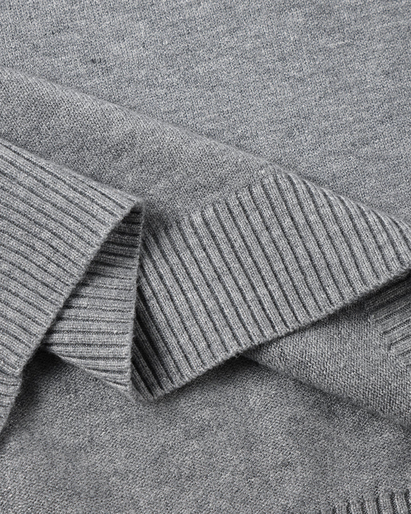 JANGSAN Merino-Wolle Rollkragenpullover